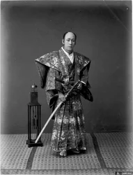 Guerrier samouraï, années 1880